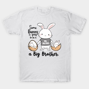 Big Brother Announcement Cute Bunny Family Design T-Shirt